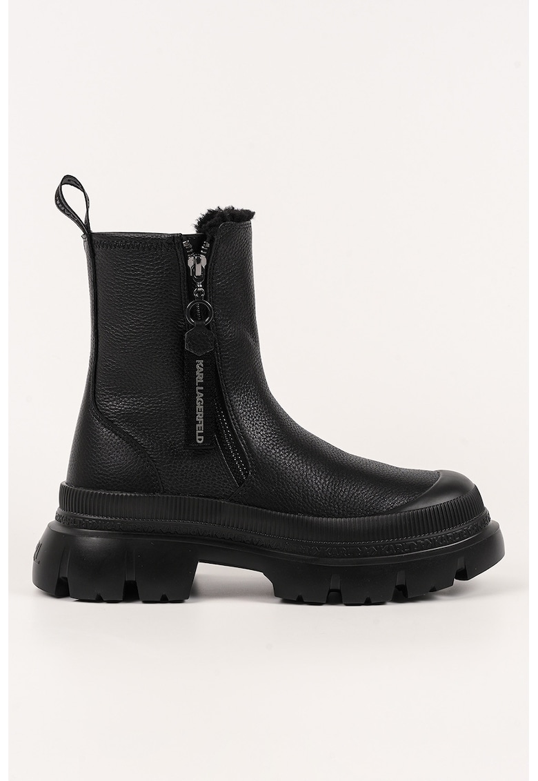 Oferte la Ghete din piele si piele ecologica - Negru