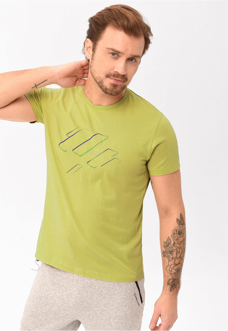 Oferte la Tricou  T-Laser pentru barbati - lime cu imprimeu