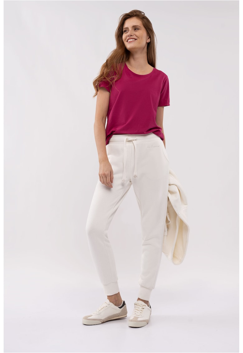 Oferte la Pantaloni de trening pentru femei  N-Venis - crem - din amestec de bumbac cu snur de ajustare in talie