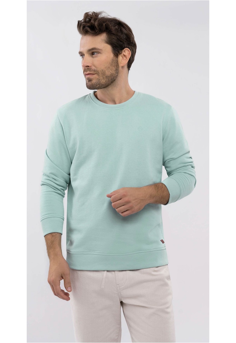 Oferte la Bluza de trening cu decolteu la baza gatului  B-Andy pentru barbati - menta