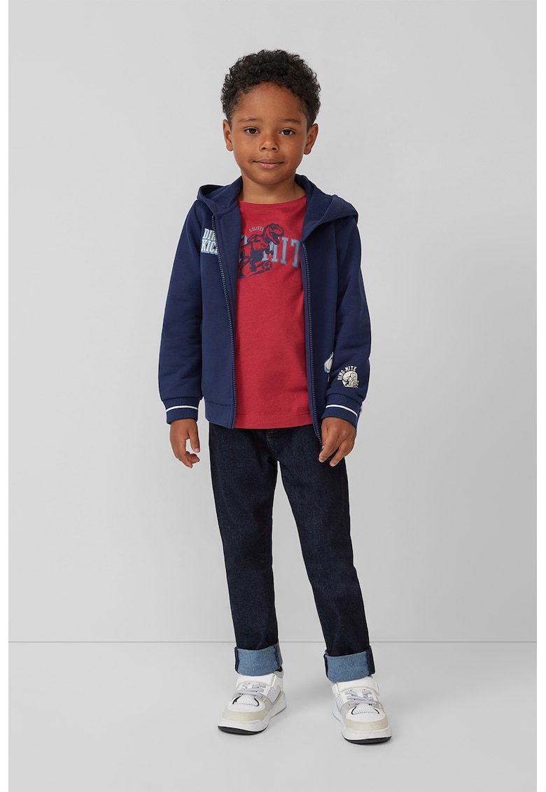 Oferte la Bluza cu imprimeu dinozaur - Rosu