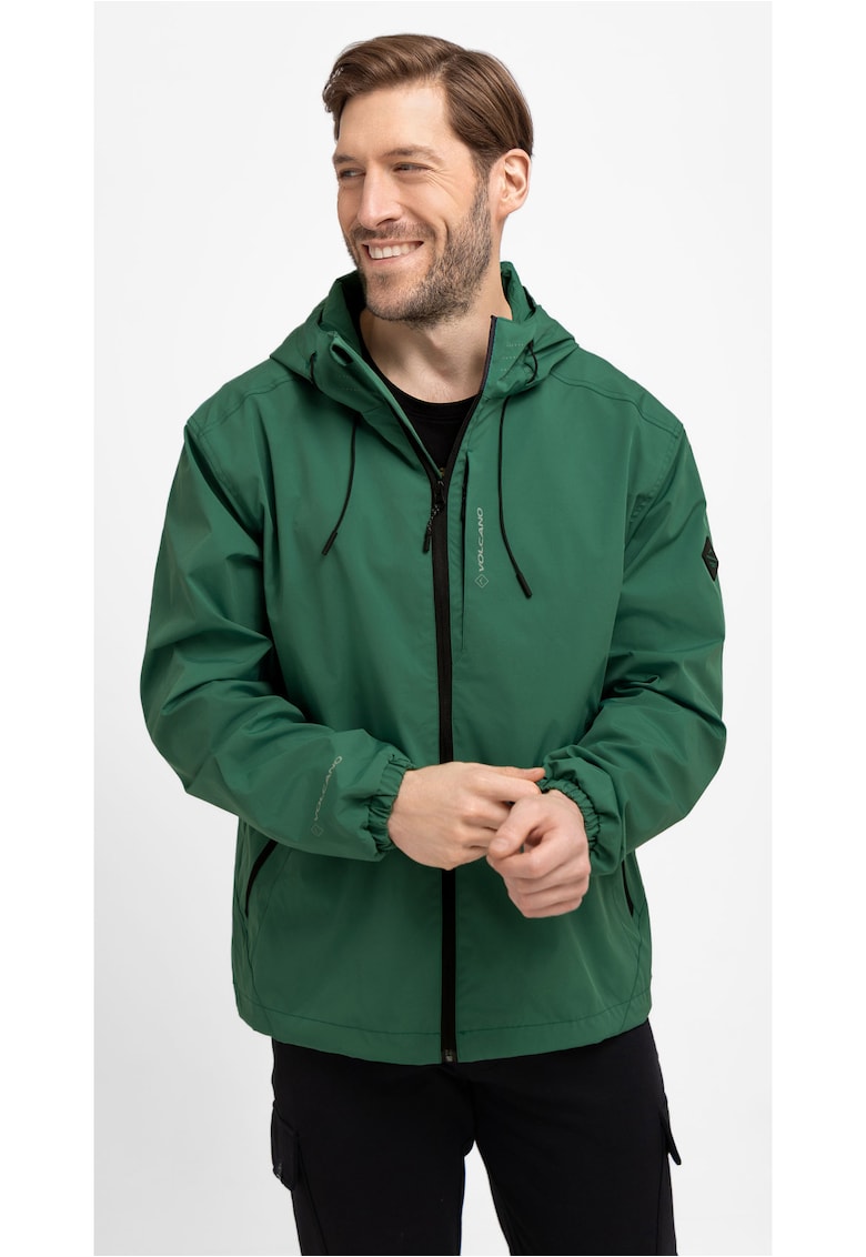 Oferte la Jacheta de ploaie  J-Kenzi pentru barbati - impermeabila - cu glugi - Verde