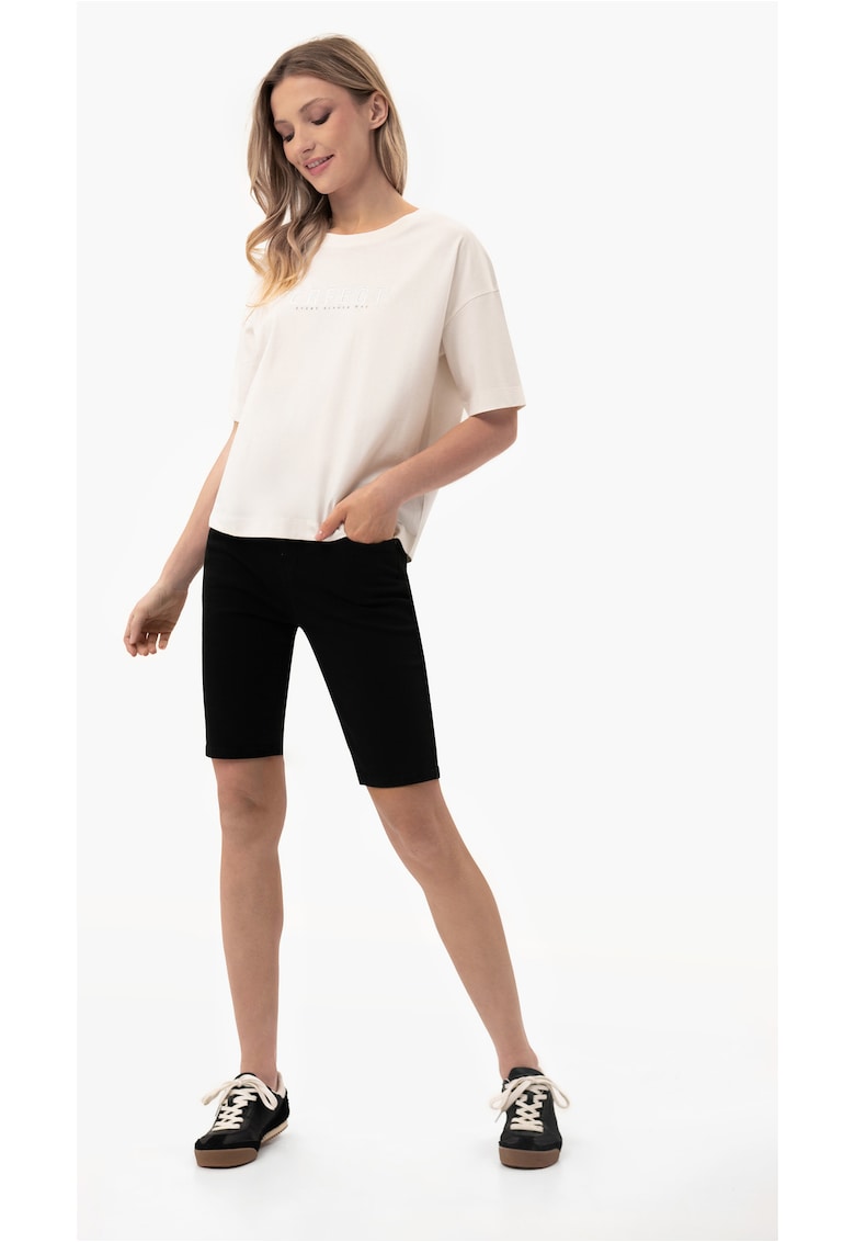 Oferte la Pantaloni scurti din denim pentru femei  E-Neda - Negru