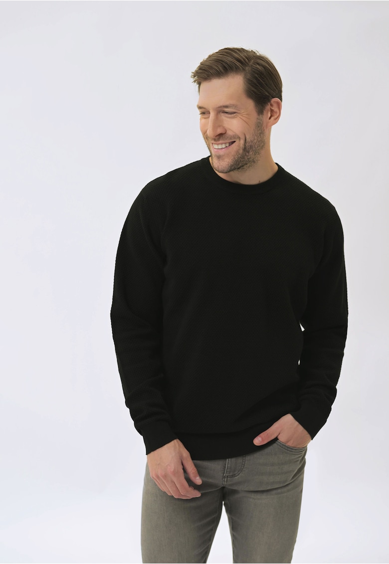 Oferte la Pulover din bumbac  S-Remi pentru barbati - negru - Negru