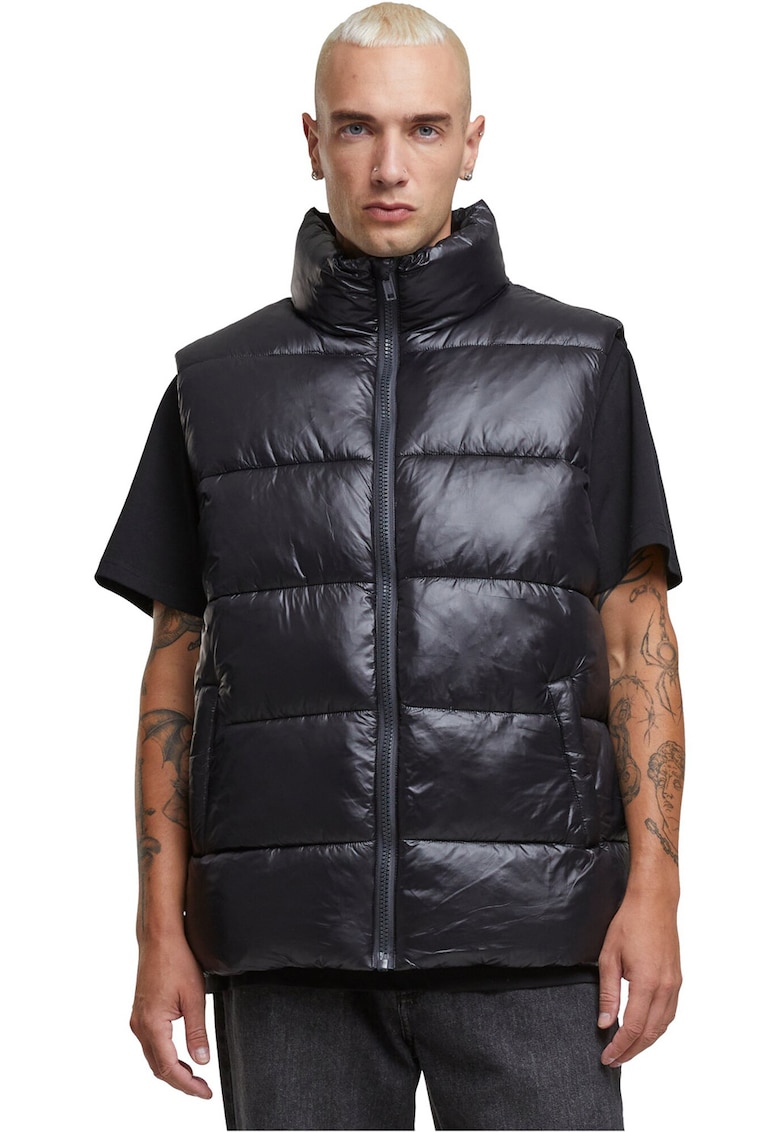 Oferte la Vesta cu vatelina si buzunare laterale - Negru