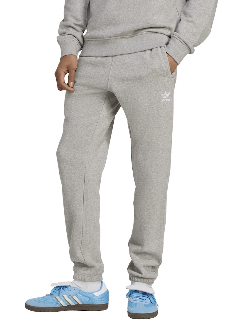 Oferte la Pantaloni de trening slim-fit din bumbac - Gri deschis