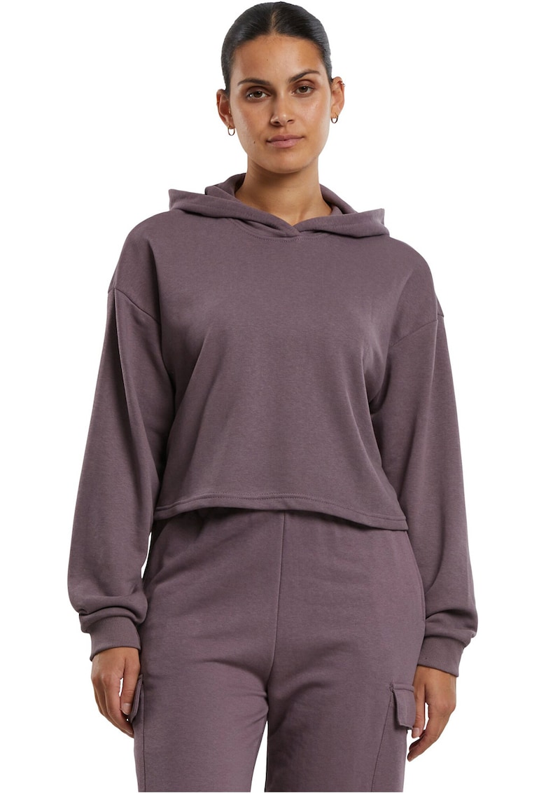 Oferte la Hanorac crop cu maneci cazute - Violet prafuit