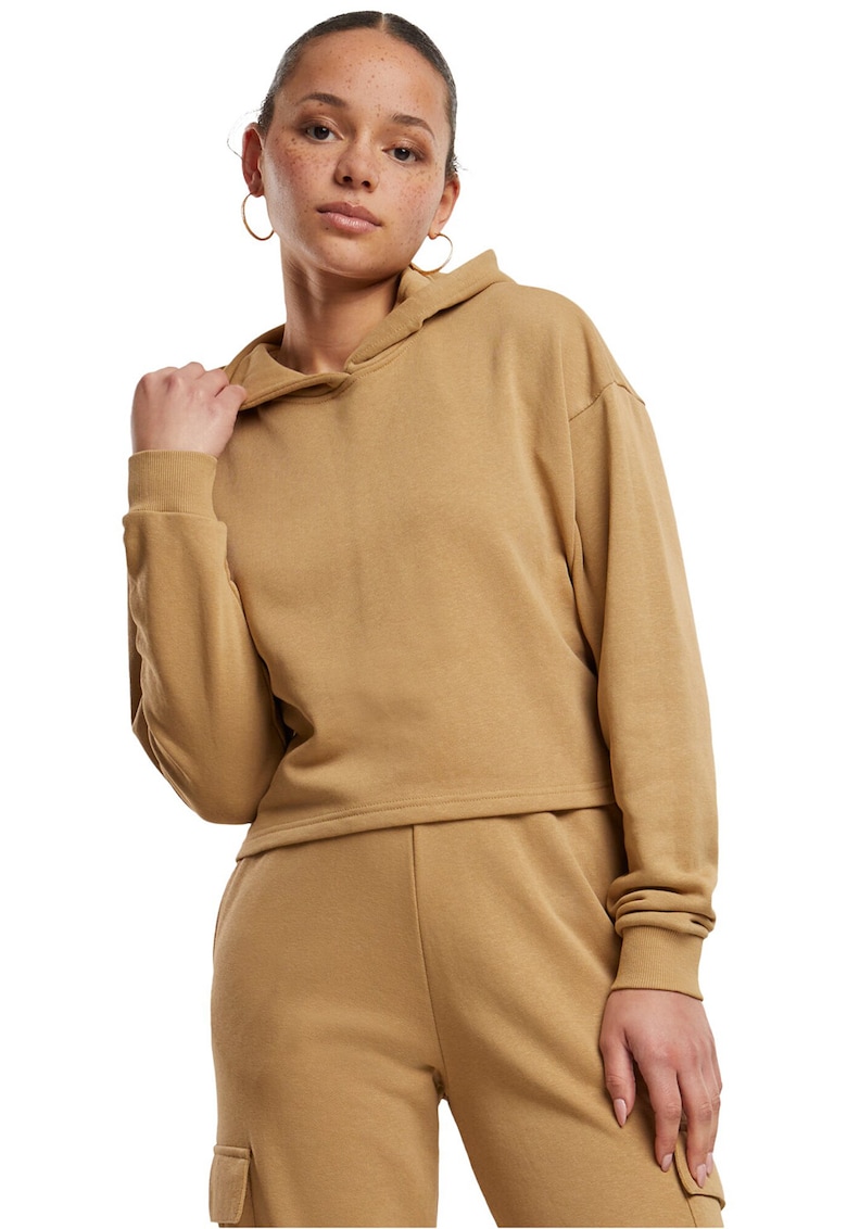 Oferte la Hanorac crop cu maneci cazute - Caramel