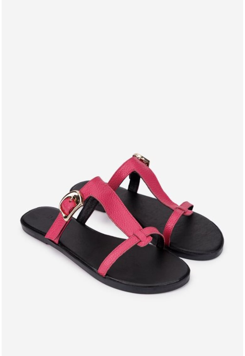 Oferte la Sandale dama piele fuchsia - Roz