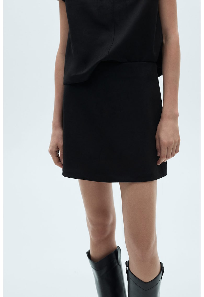 Oferte la Fusta mini cambrata - Negru