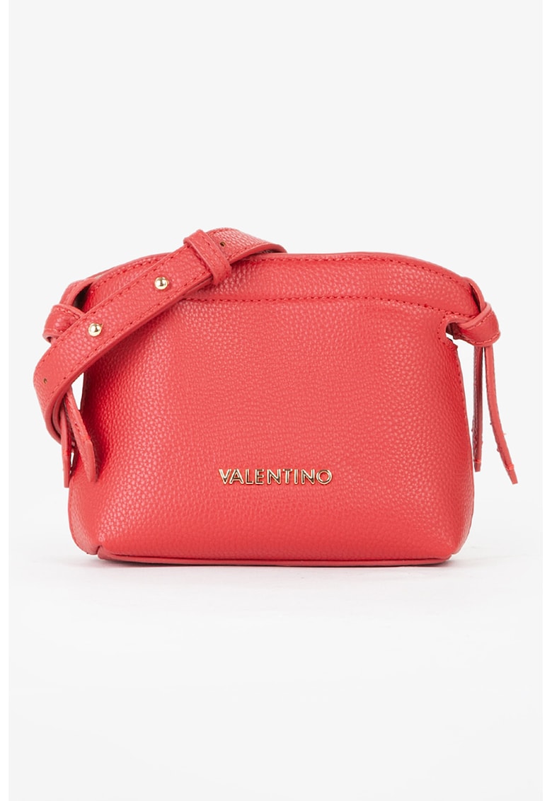 Oferte la Geanta crossbody de piele ecologica cu logo metalic - Coral