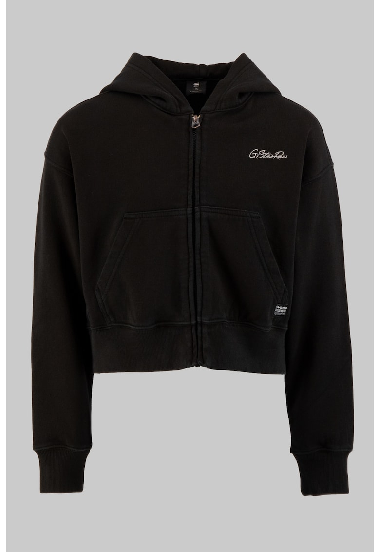 Oferte la Hanorac crop cu fermoar - Negru