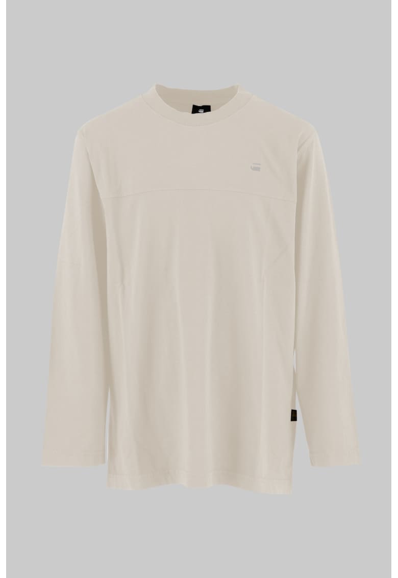 Oferte la Bluza uni de bumbac - Bej deschis