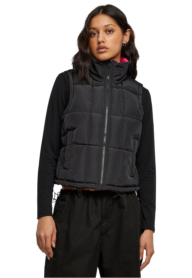 Oferte la Vesta reversibila cu guler inalt - Negru/Fucsia