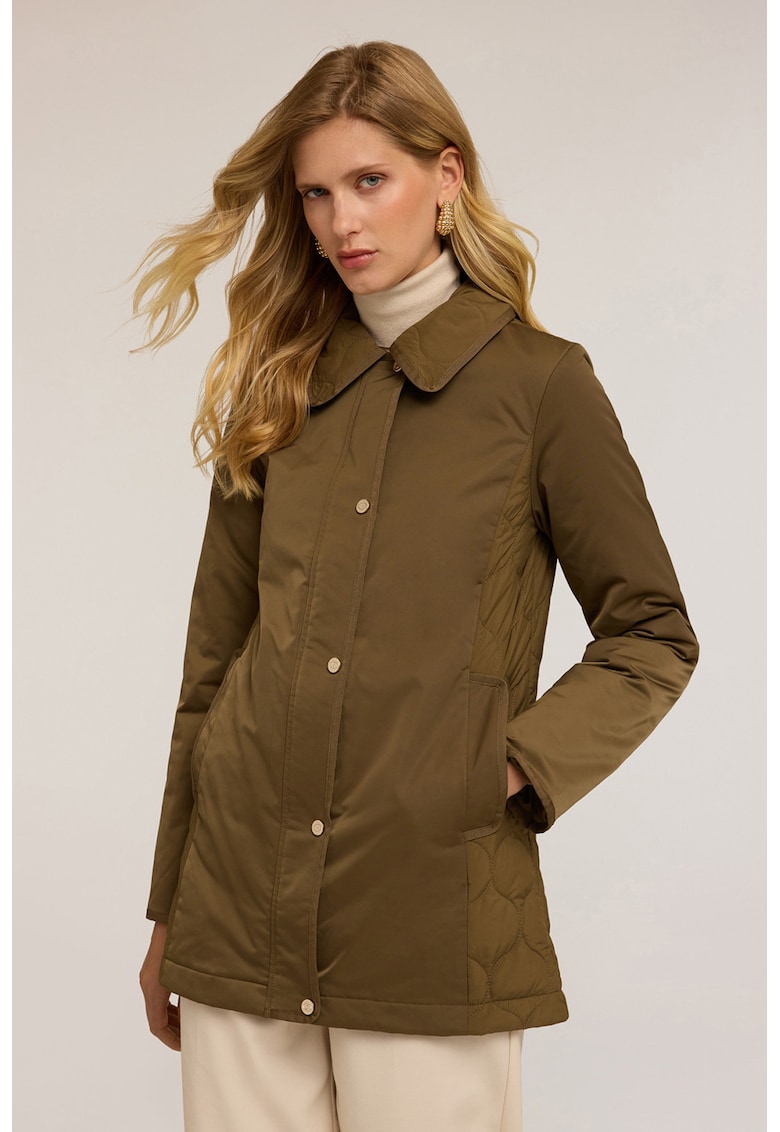 Oferte la Jacheta parka cu buzunare laterale - Verde masliniu