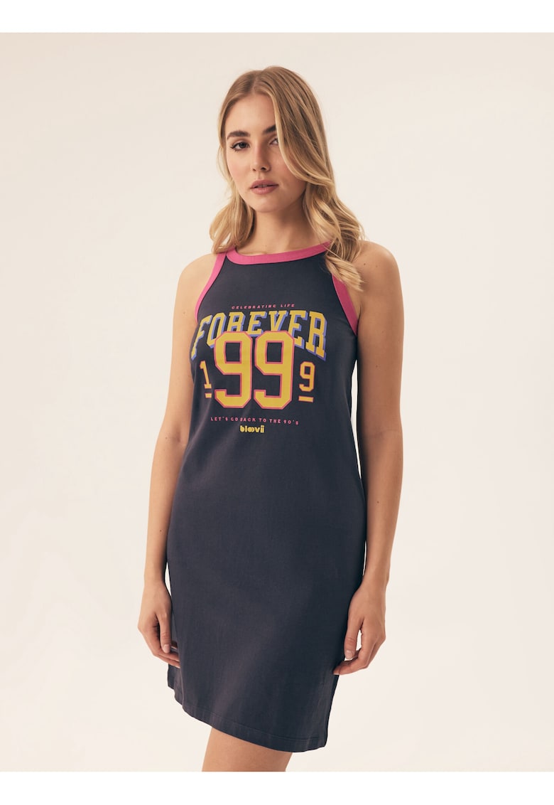 Oferte la Camasa de noapte Forever  albastru - Text