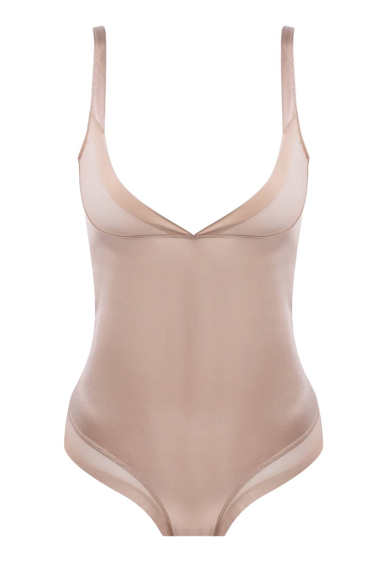 Oferte la Body dama  Silhouette - bej - material neted - poliamida - pentru femei