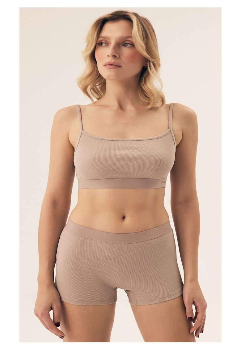 Oferte la Pantaloni scurti Ryoko  bej deshis - Bej deschis melange