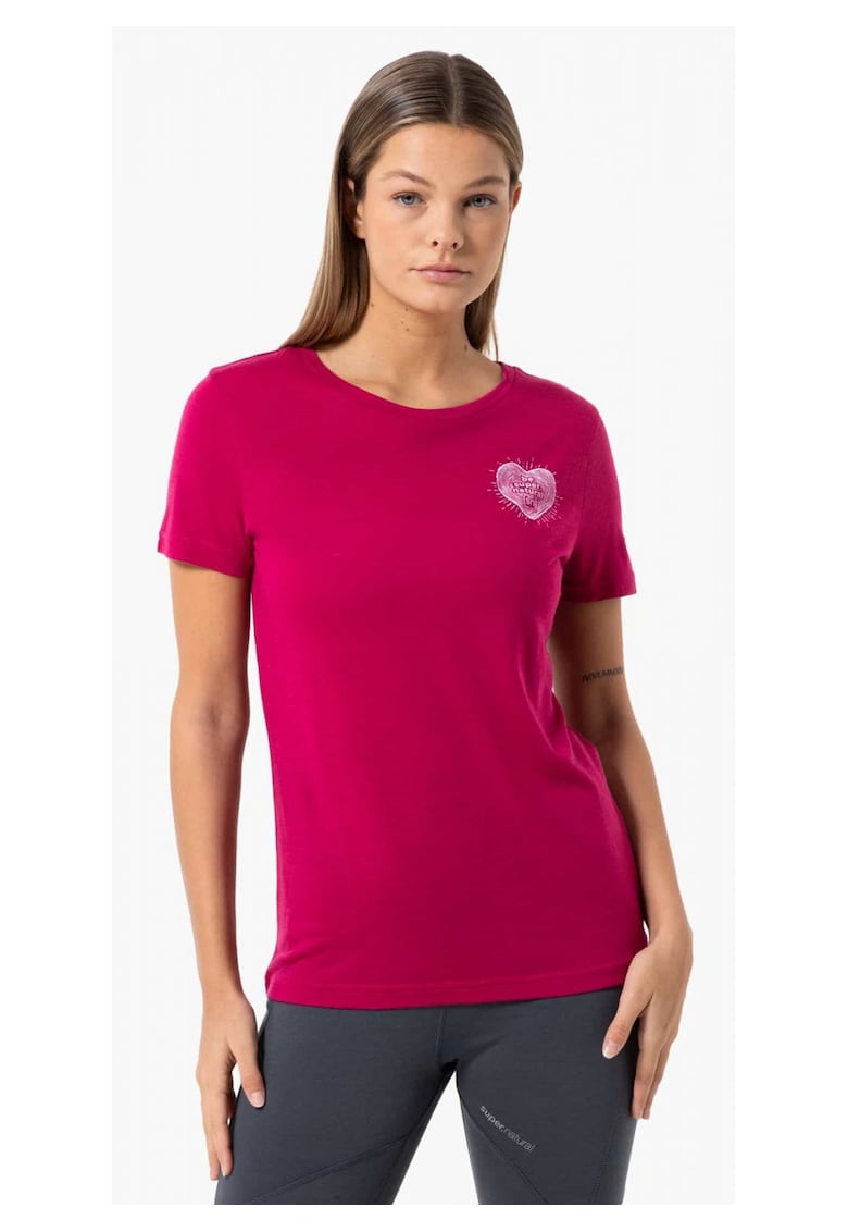 Oferte la Tricou din amestec de lana Little Heartwood - Rosu