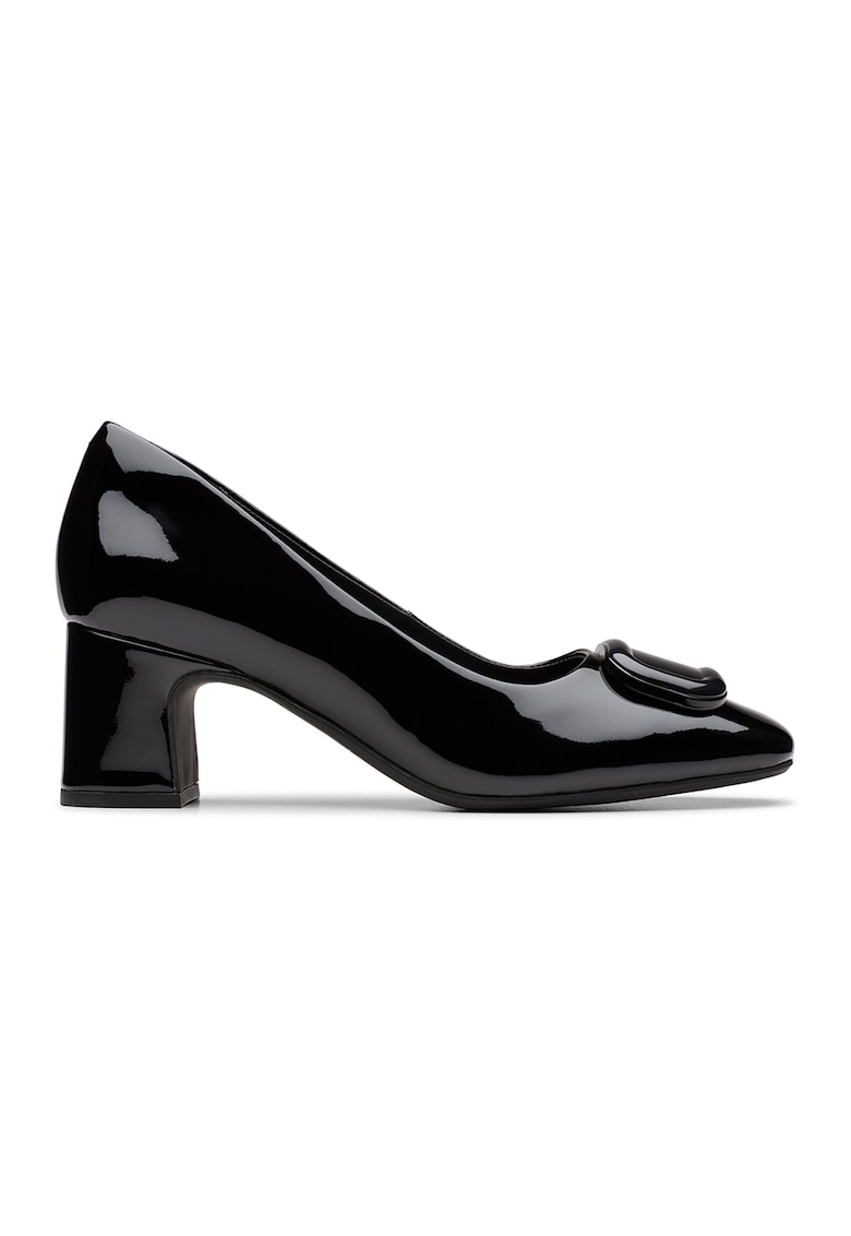 Oferte la Pantofi de piele cu varf patrat Fernie - Negru