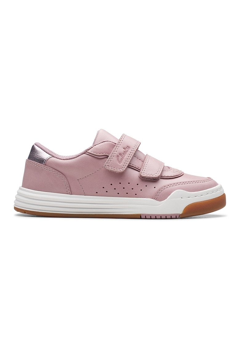 Oferte la Pantofi sport de piele cu velcro Urban Solo - Roz prafuit