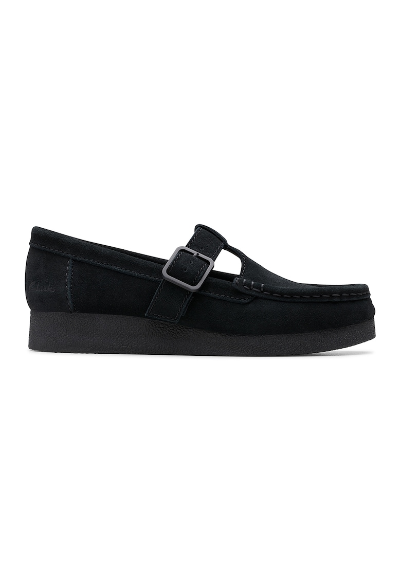 Oferte la Mocasini de piele intoarsa - Negru