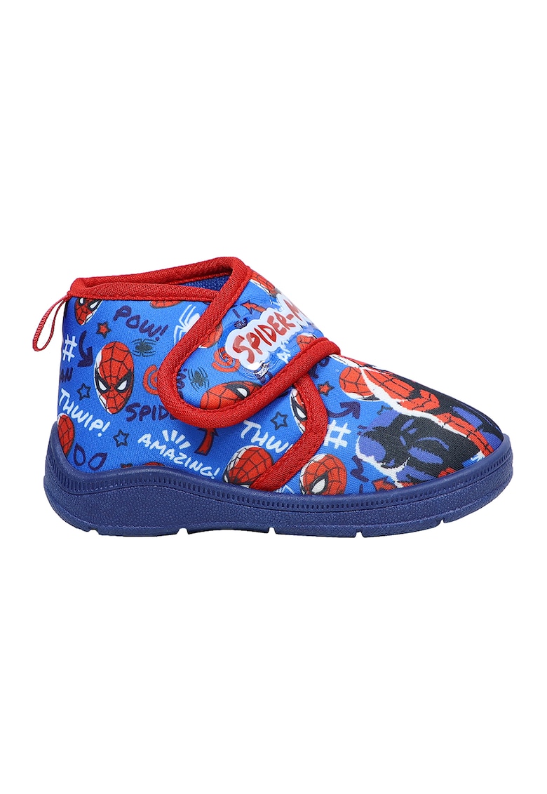 Oferte la Pantofi mid-cut cu velcro Spiderman - Albastru royal/Rosu vermillion
