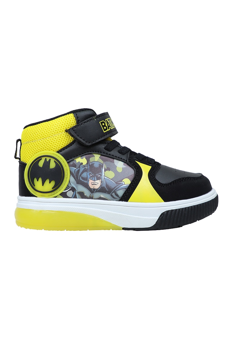 Oferte la Pantofi sport cu insertii de piele ecologica Batman - Negru/Galben pai