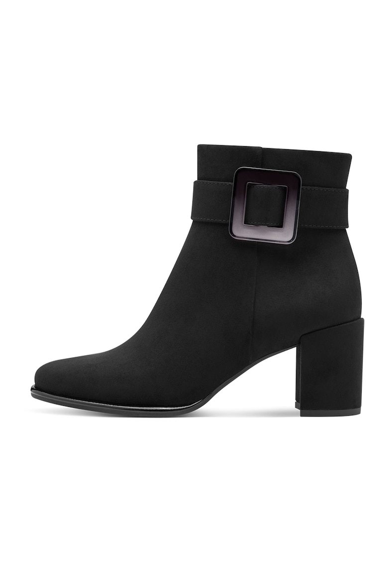 Oferte la Botine cu toc si fermoar - Negru