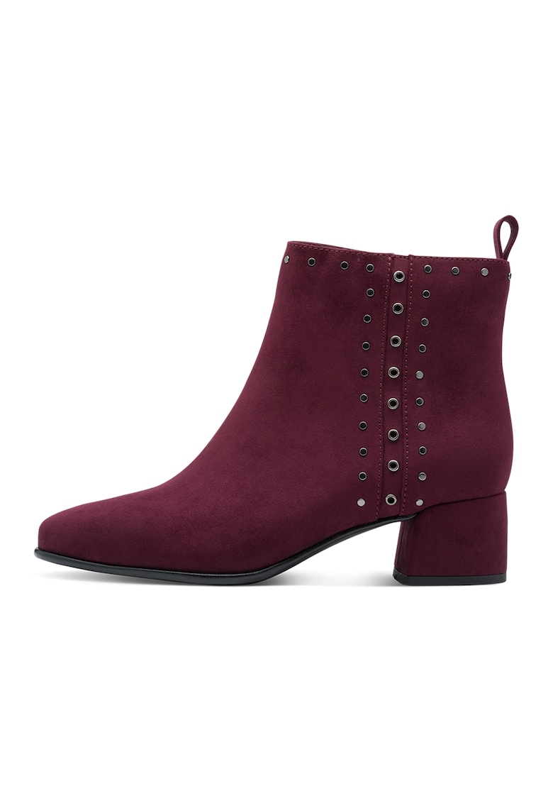 Oferte la Botine cu fermoar si tinte - Visiniu