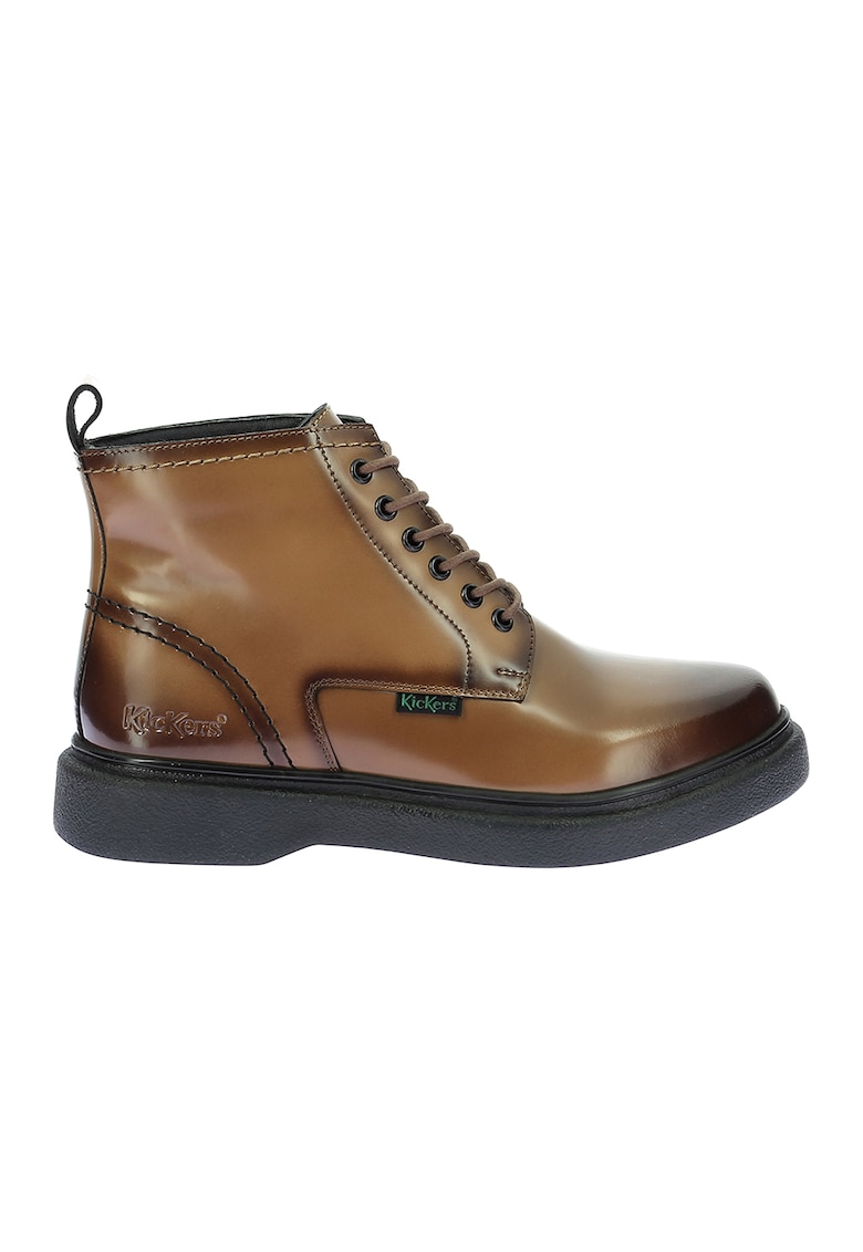 Oferte la Ghete din piele cu sireturi - Maro deschis