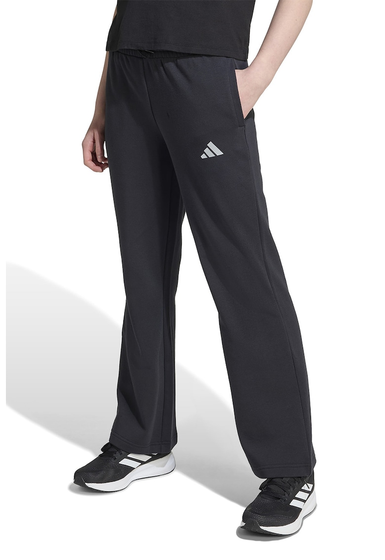 Oferte la Pantaloni de trening evazati cu logo - Negru