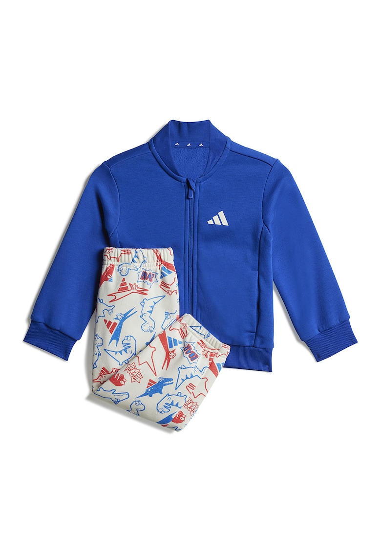 Oferte la Trening din amestec de bumbac cu imprimeu - Alb/Albastru royal