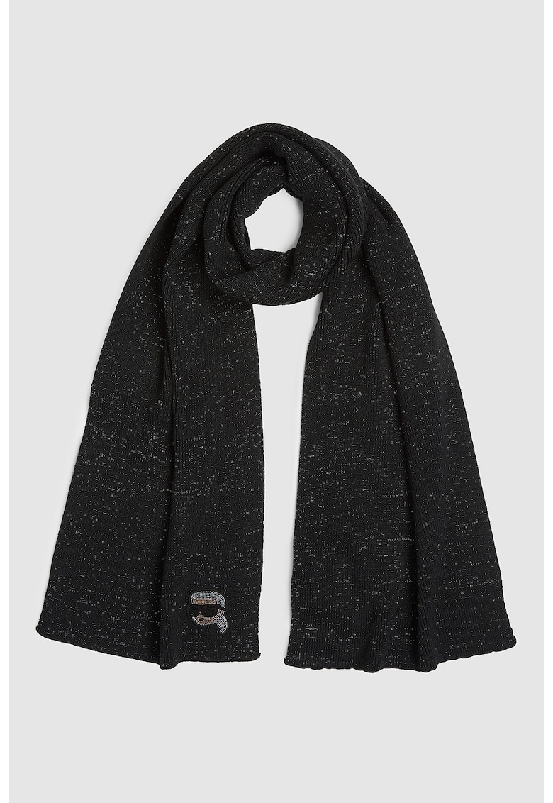 Oferte la Fular cu aspect stralucitor - Negru melange