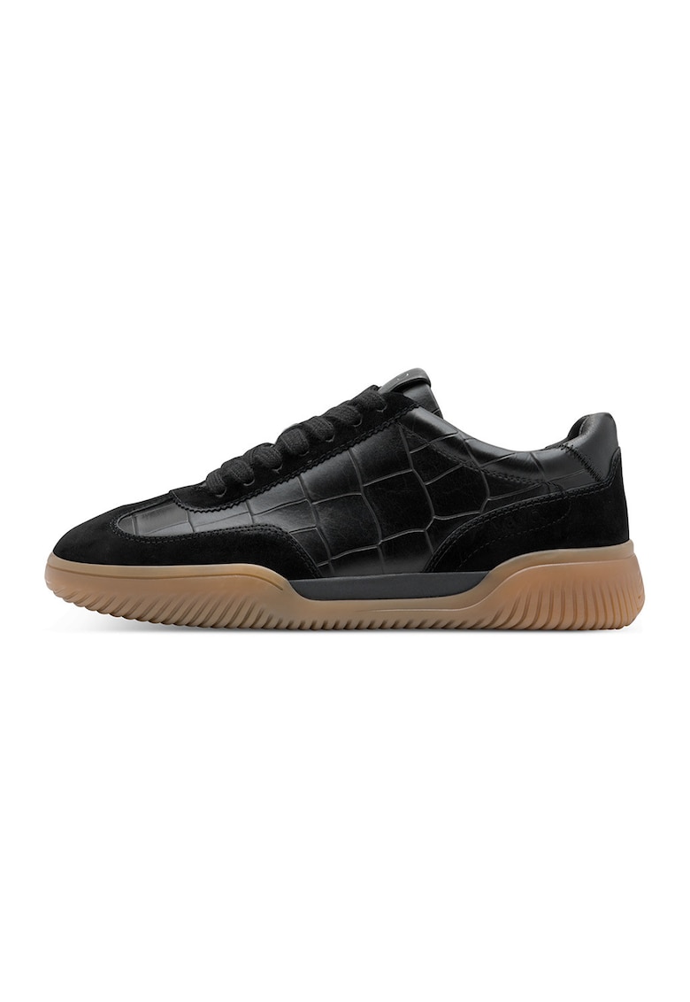 Oferte la Pantofi sport low-cut din piele - Negru/Caramel
