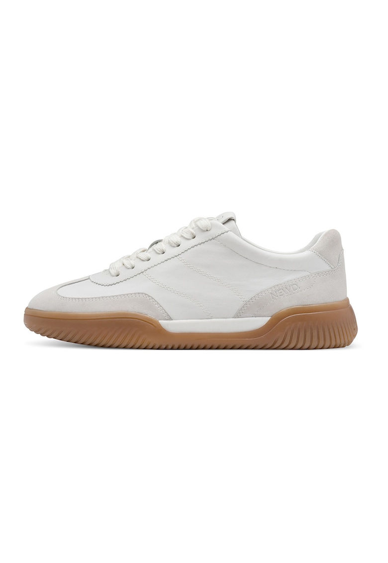 Oferte la Pantofi sport low-cut din piele - Caramel/Alb murdar/Gri deschis melange