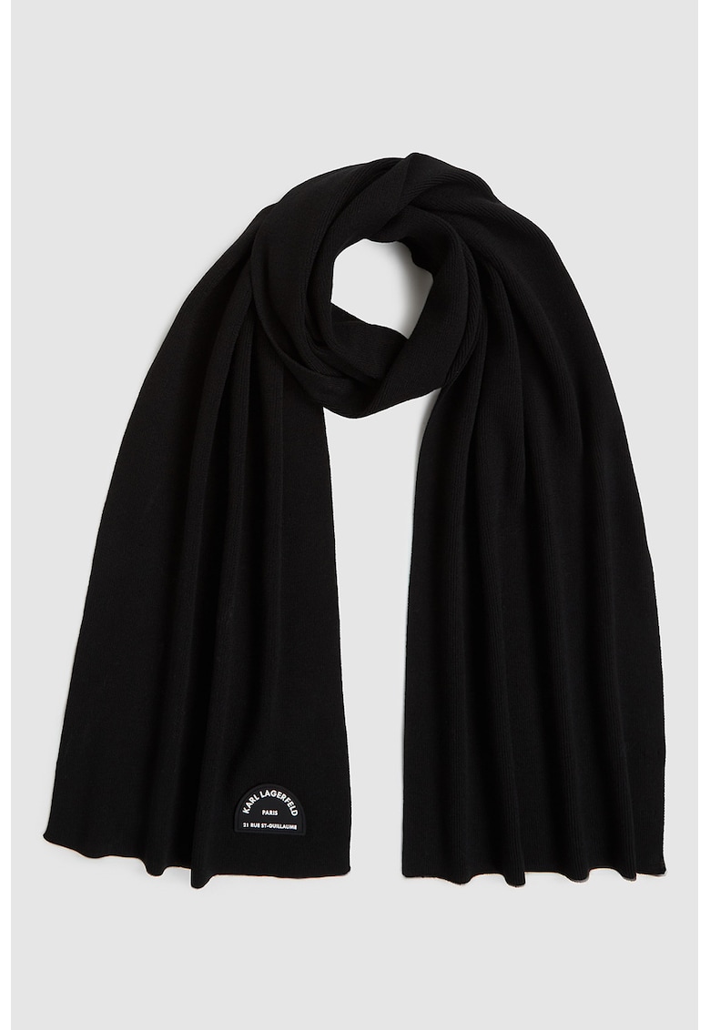 Oferte la Fular cu aplicatie logo - Negru