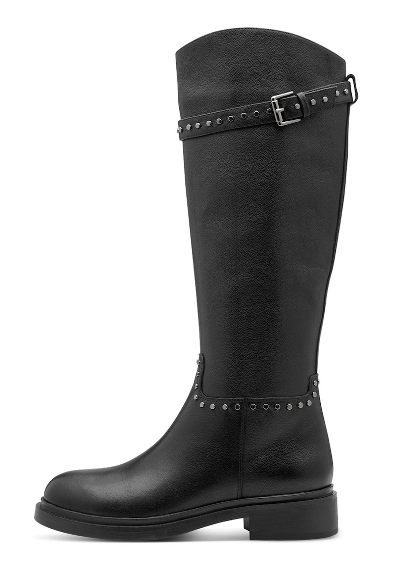 Oferte la Cizme lungi din piele - Negru