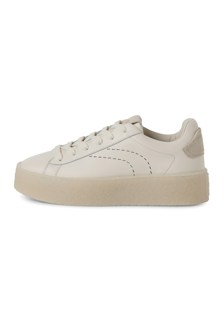 Oferte la Pantofi sport flatform din piele - Bej deschis