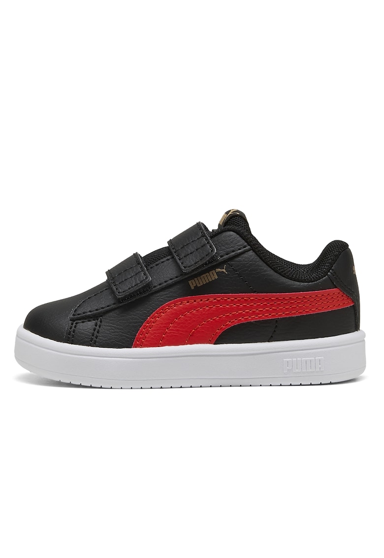Oferte la Pantofi sport Rickie de piele ecologica cu velcro - Rosu/Negru