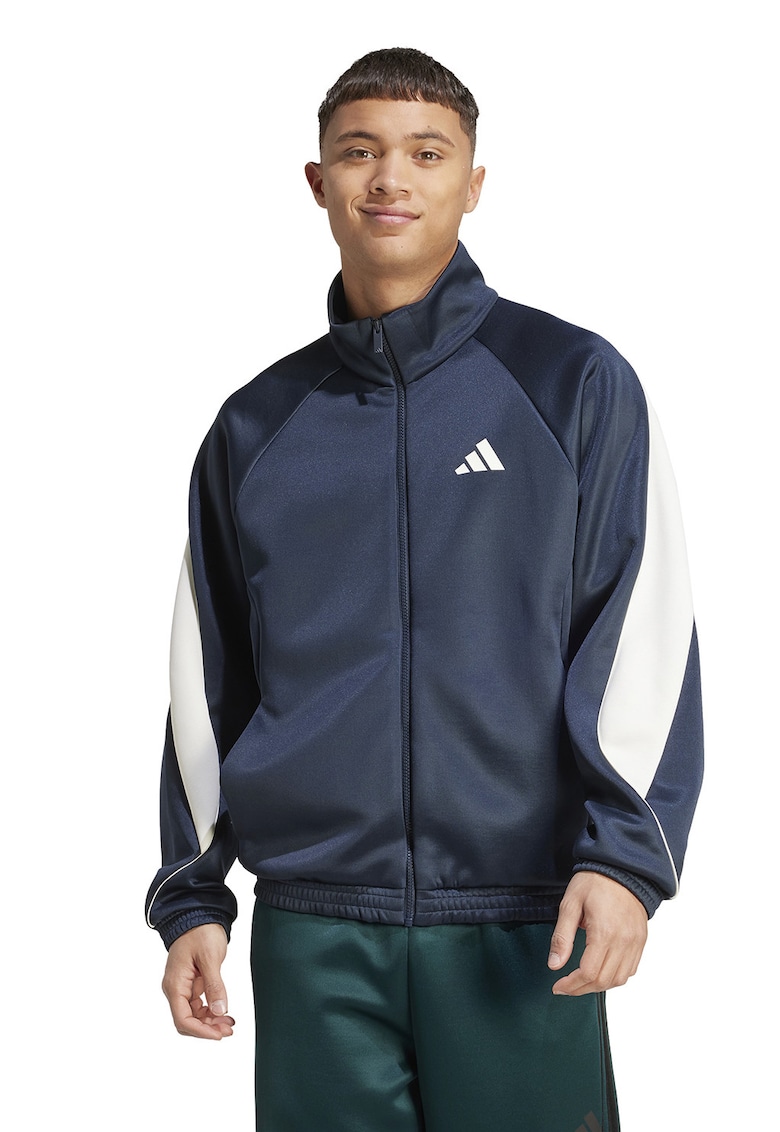 Oferte la Bluza de trening cu fermoar si guler rigid Stadium - Alb/Gri carbune