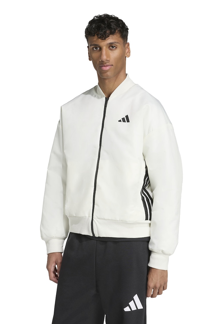 Oferte la Jacheta bomber cu fermoar Stadium - Alb/Negru