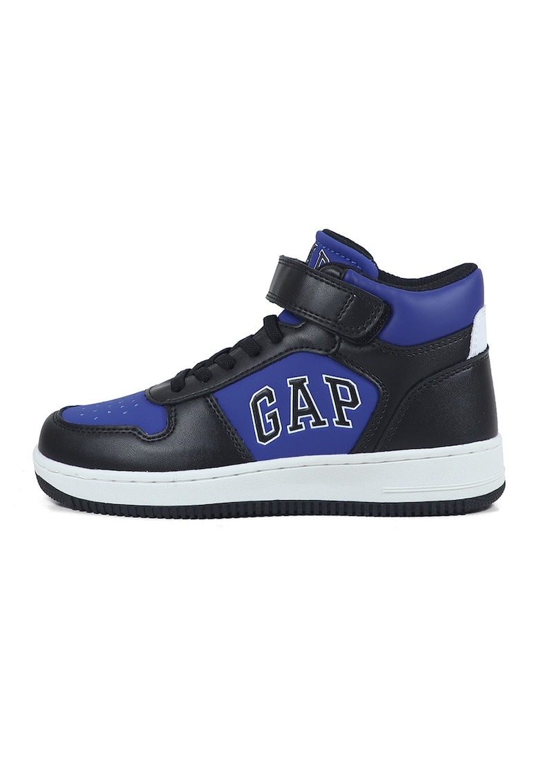 Oferte la Pantofi sport mid-high din piele ecologica - Negru/Albastru