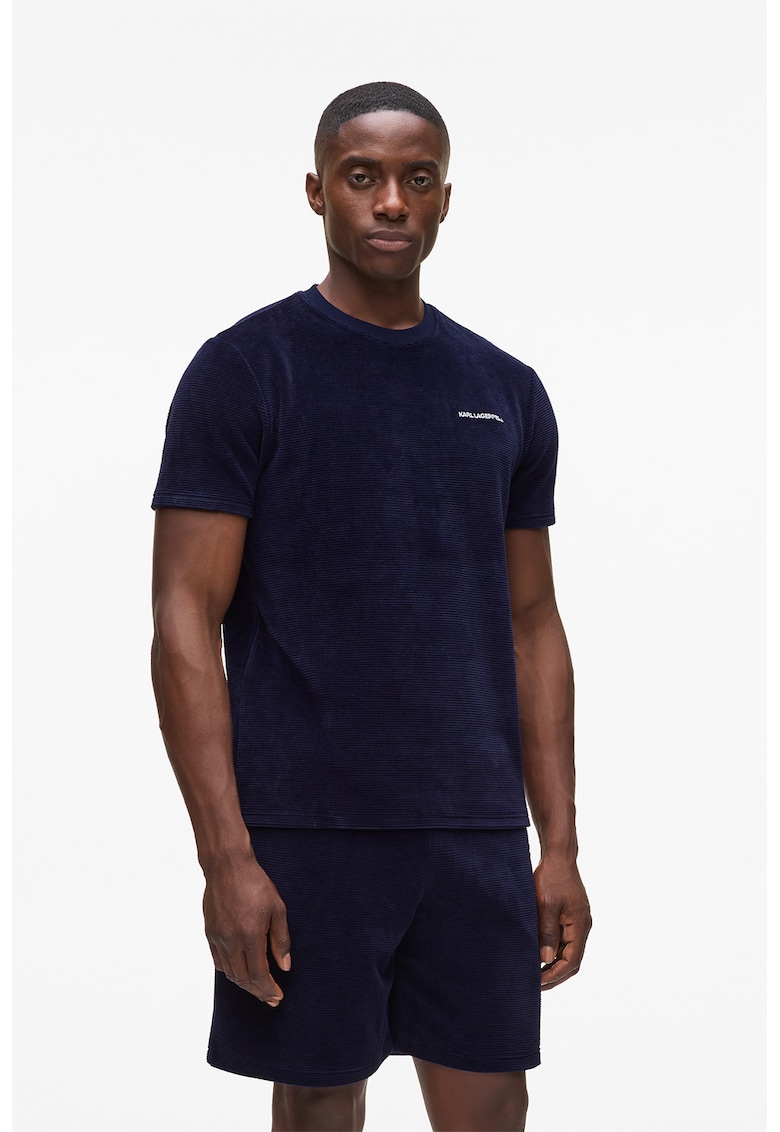 Oferte la Tricou de pijama de catifea - Bleumarin
