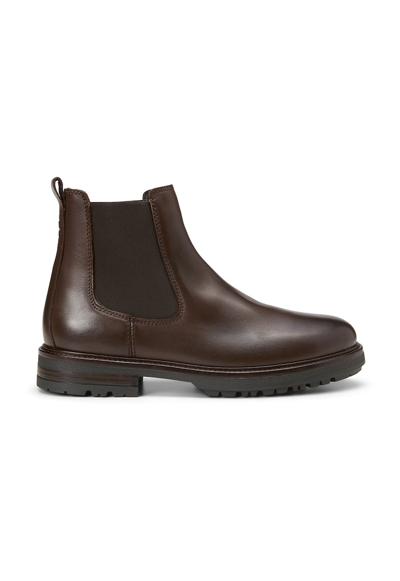 Oferte la Ghete Chelsea de piele - Maro inchis