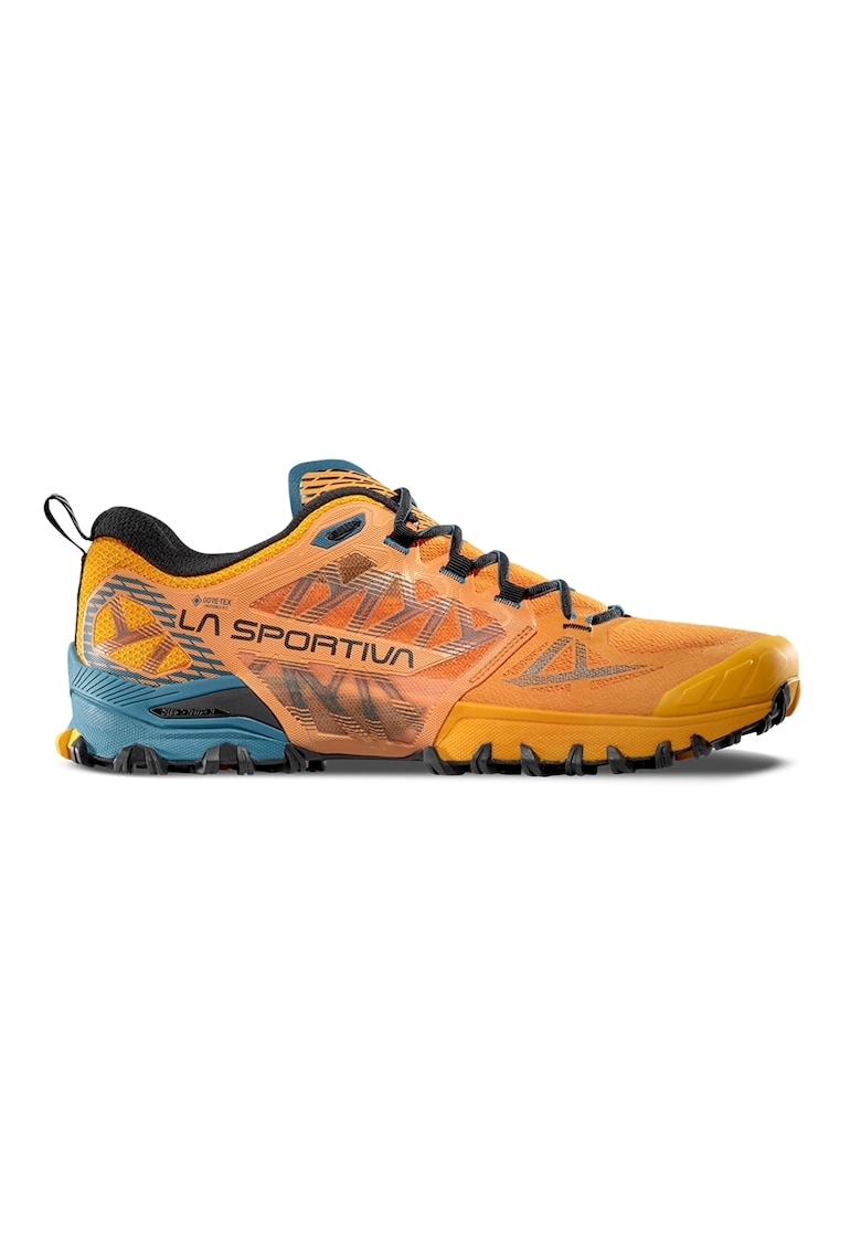 Oferte la Pantofi Bushido III GTX cu garnituri contrastante pentru alergare - Portocaliu persan/Albastru petrol