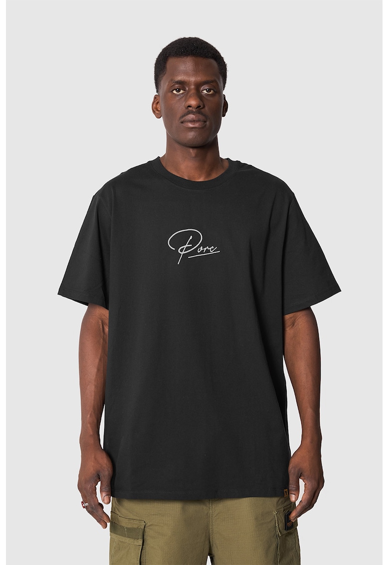 Oferte la Tricou unisex cu logo brodat - Negru