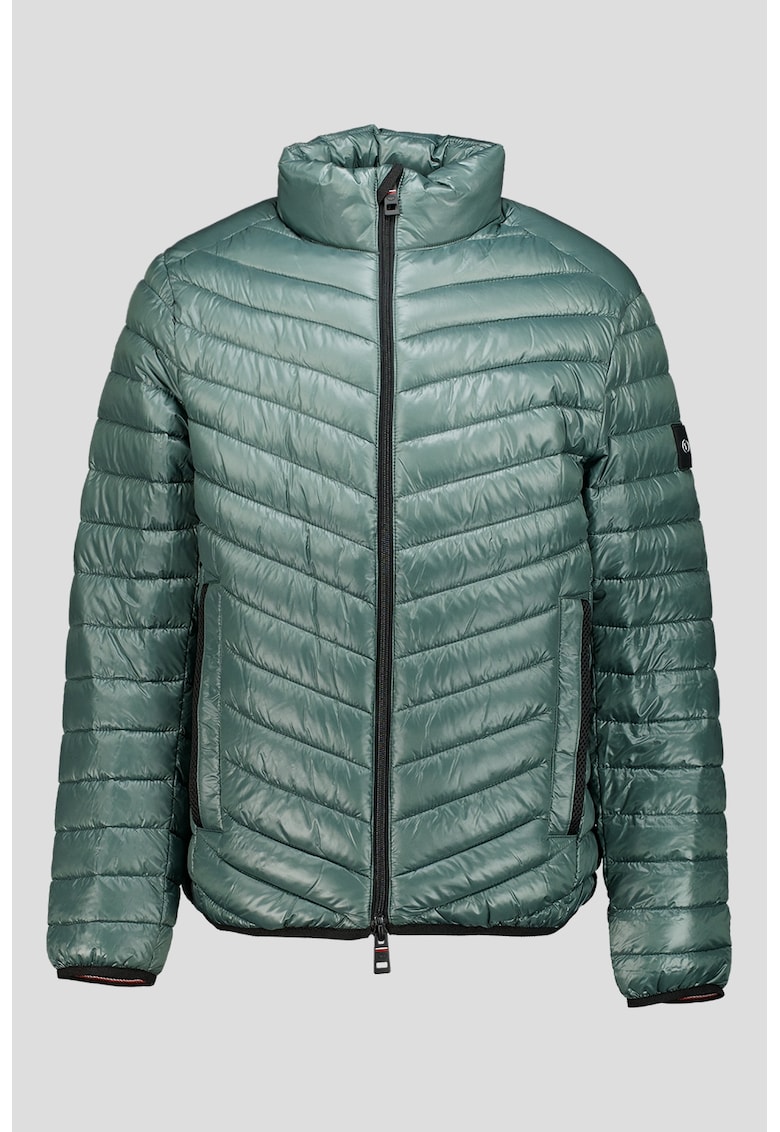 Oferte la Jacheta cu fermoar si guler mediu - Verde aquamarin