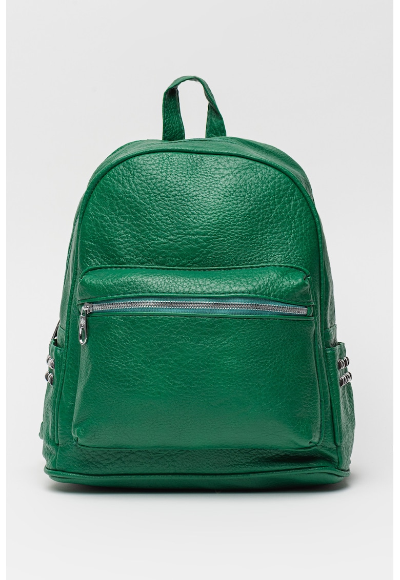 Oferte la Rucsac de piele ecologica cu tinte - Verde aquamarin