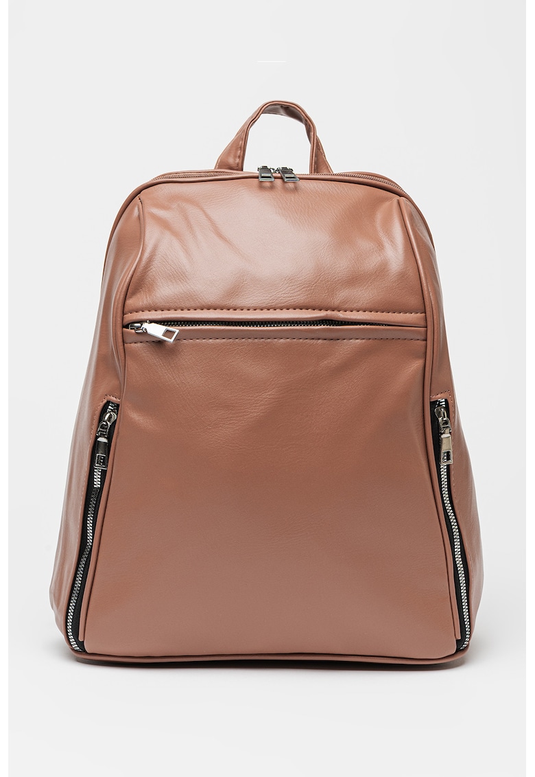 Oferte la Rucsac cu buzunare cu fermoar - Roz prafuit